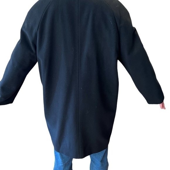 Stafford Executive Men's Collection Overcoat Long Black - XXL - Big and Tall - Picture 3 of 6